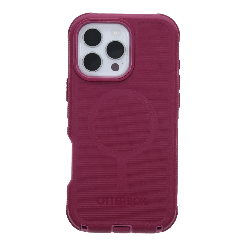 Estuche otterbox defender con magsafe y clip color corinto modelo iphone 16 pro max
