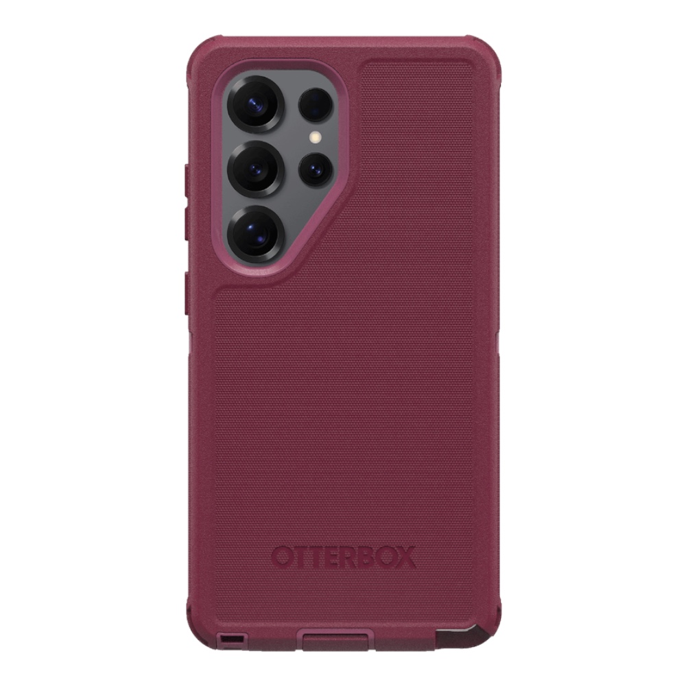 Estuche otterbox defender con magsafe y clip color corinto modelo samsung 24 ultra