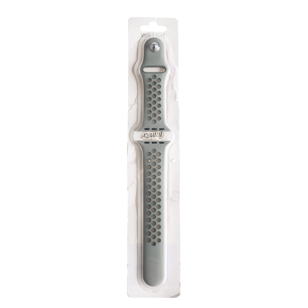Accesorio el rey pulsera tipo nike apple watch 38 / 40 / 41 mm color gris ceniza / gris claro