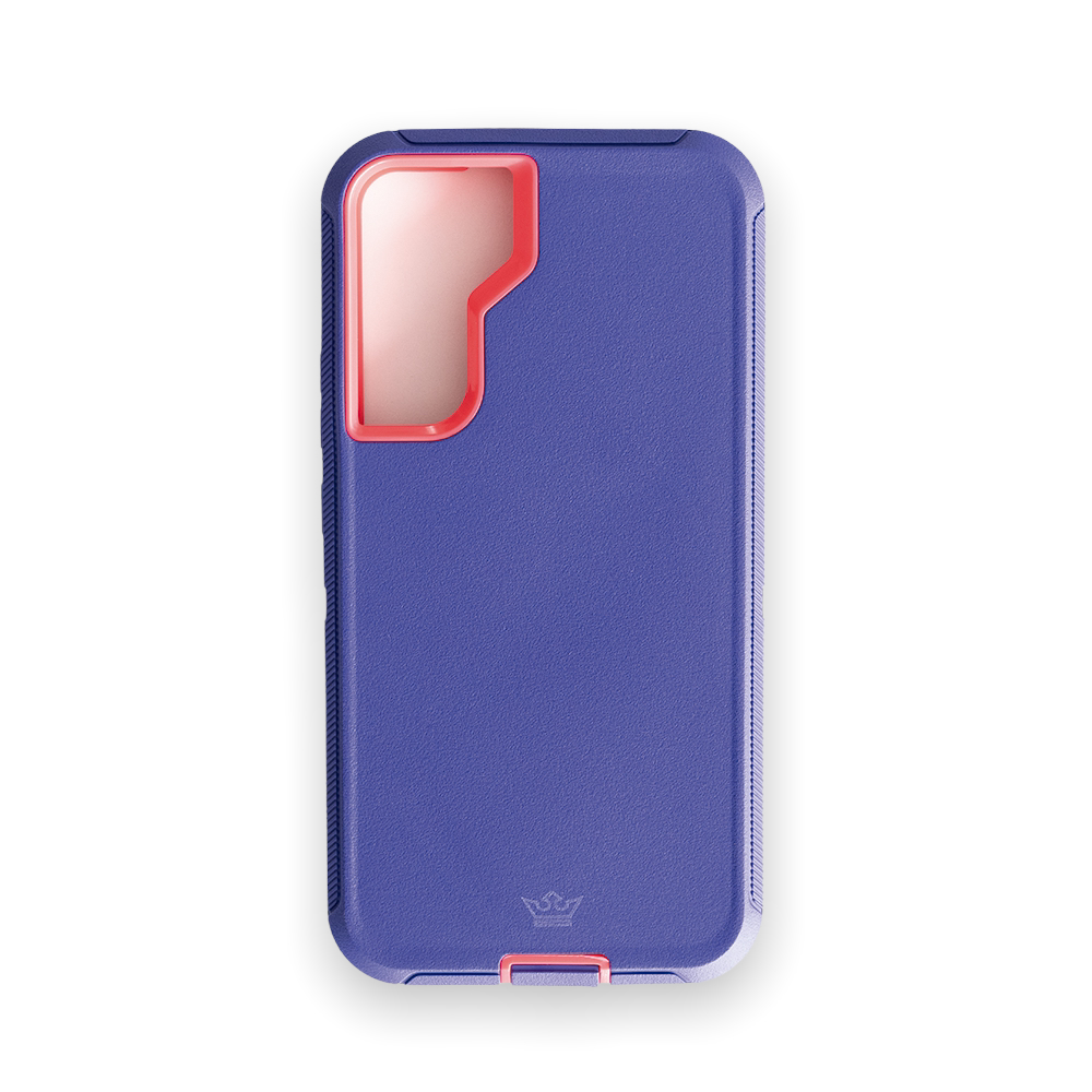 Estuche el rey defender samsung s22 color morado / fucsia