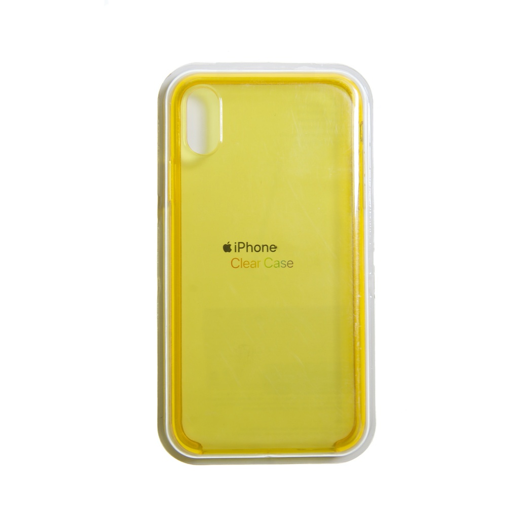 Estuche apple iphone 6 / 6s color transparente / amarillo