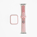 Accesorio generico pulsera nike con bumper apple watch 38 mm color blanco / rosado