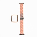 Accesorio generico pulsera con bumper de diamantes apple watch 42 mm color rosado