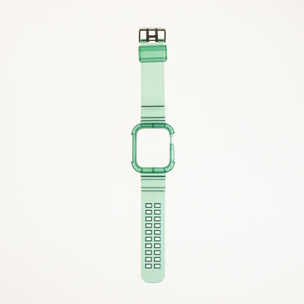 Accesorio generico pulsera con bumper rugged apple watch 45 mm color verde