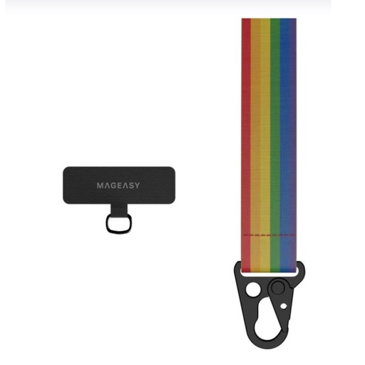 [01-128-036-0002-0011] Accesorio mageasy strap con tarjeta sujetadora para iphone color arcoiris
