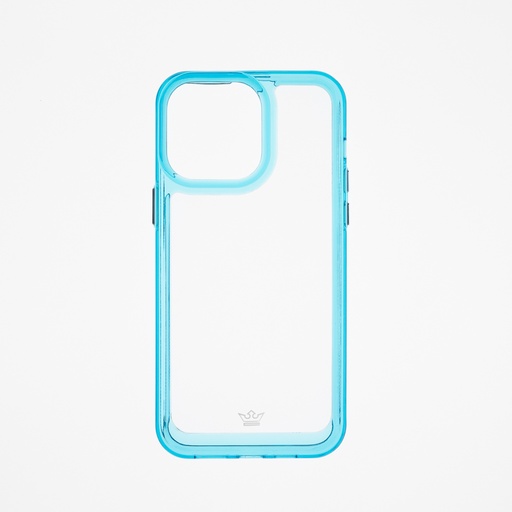 [07-031-011-0007-0229] Estuche el rey marco de iphone 14 pro color transparente / turquesa