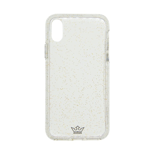 [07-041-011-0004-0180] Estuche el rey glitter iphone x color dorado