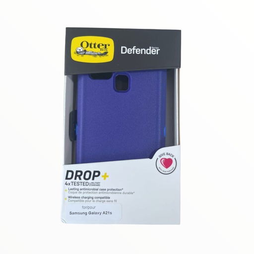 [07-024-028-0003-0012] Estuche otterbox defender samsung a21s color azul
