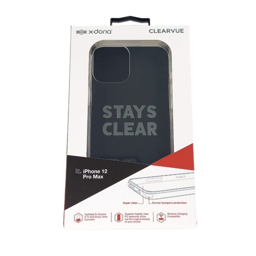 [07-018-042-0003-0215] Estuche xdoria clearvue for iphone 12 pro max clear transparente
