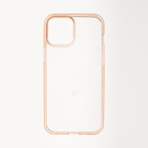 [07-108-035-0002-0228] Estuche spigen transparente marco iphone 12 / pro 6.1 color transparente / rosado