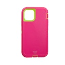 Estuche el rey defender iphone 11 pro max (6.5) color fucsia / verde