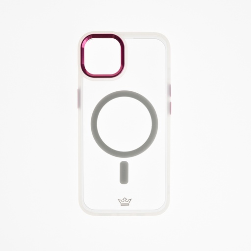 [07-062-011-0001-0218] Estuche el rey magsafe con borde con la función iphone 12 color transparente / blanco
