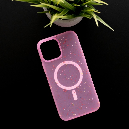 [07-062-011-0002-0079] Estuche el rey magsafe core iphone 12 color fucsia