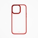 Estuche el rey mate marco de iphone 12 pro max color rojo