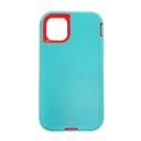 Estuche el rey defender iphone 11 pro (5.8) color menta / fucsia