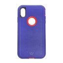 Estuche el rey defender iphone xmax (6.5) color morado