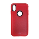 Estuche el rey defender iphone xmax (6.5) color rojo