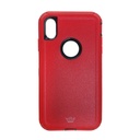 Estuche el rey defender iphone xmax (6.5) color rojo