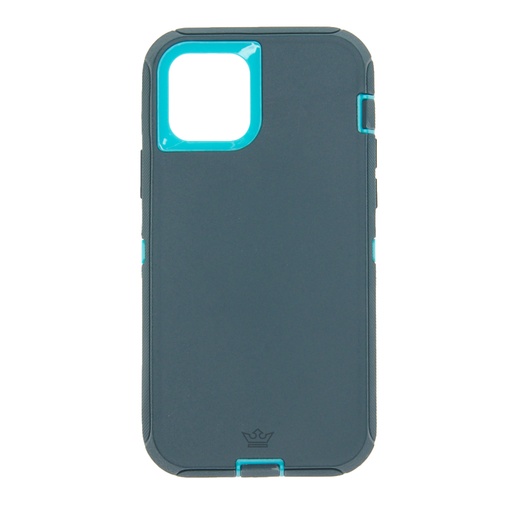 [07-024-011-0025-0122] Estuche el rey Defender Con Clip Menta IPHONE 12 PRO MAX 6.7