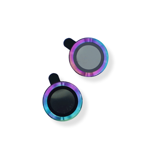 [01-119-011-0001-0214] Accesorio el rey vidrio templado camara con borde de metal para iphone 11 color tornasol