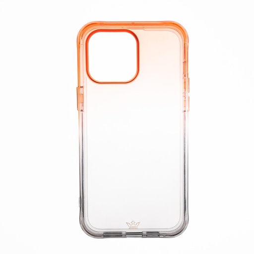 [07-064-011-0006-0154] Estuche el rey marco degrade ado / iphone 14 pro color naranja / gris