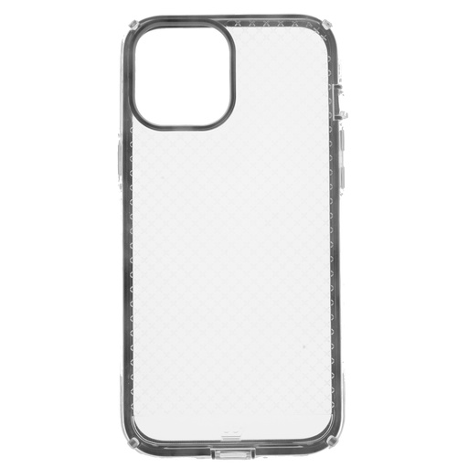 [07-031-011-0041-0222] Estuche el rey anigma caidas de 2 10 mts iphone 12 pro max 6.7 marco color transparente / gris