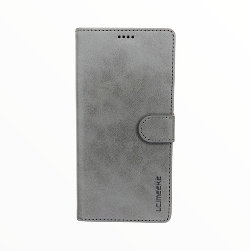[07-037-022-0011-0088] Estuche lc imeeke folio libreta con porta tarjeta iphone 12 pro max 6.7 color gris
