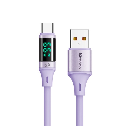 [05-002-024-0030-0134] Cable mcdodo adaptador usb a lightning 1.2m pd digital hd morado
