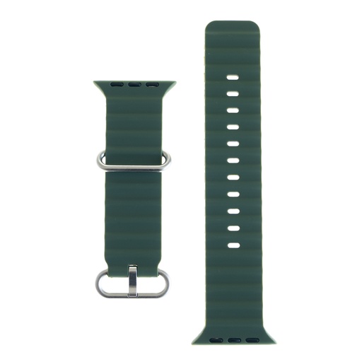 [01-081-011-0019-0243] Accesorio el rey pulsera silicon ocean 38 / 40 / 41 mm verde musgo