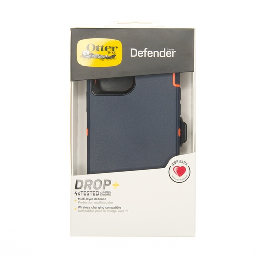 [07-024-028-0017-0033] Estuche otterbox defender iphone 12 pro max 6.7 color azul / naranja