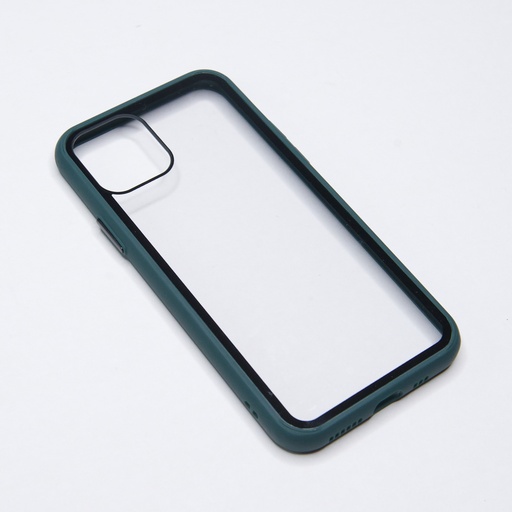 [07-031-011-0036-0230] Estuche el rey iphone 11 pro con marco color transparente / verde