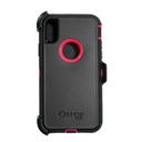 Estuche otterbox defender iphone xmax (6.5) color negro / fucsia