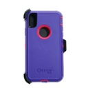 Estuche otterbox defender iphone xmax (6.5) color morado / fucsia