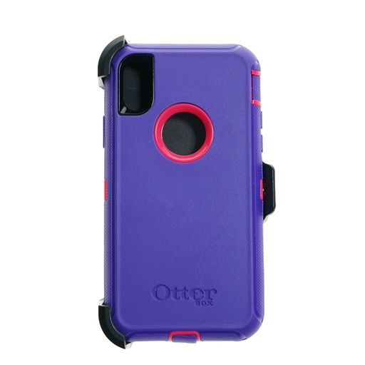 [07-024-028-0031-0258] Estuche otterbox defender iphone xmax (6.5) color morado / fucsia
