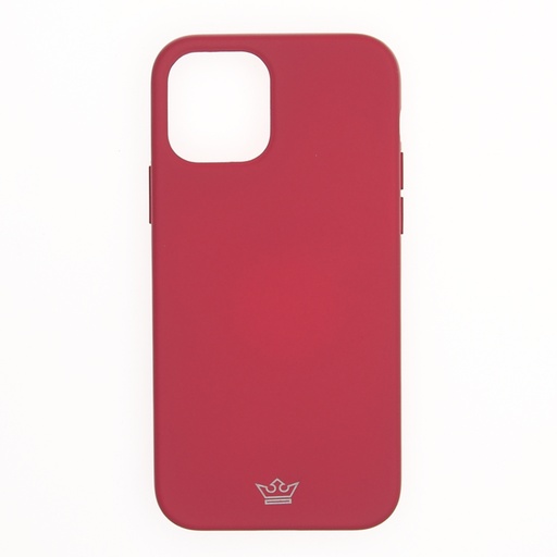 [07-092-011-0023-0191] Estuche el rey silicon rose red iphone 12 mini 5.4 color rojo rosa