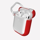 Estuche xdoria defense clear for airpods 1 / 2 color rojo