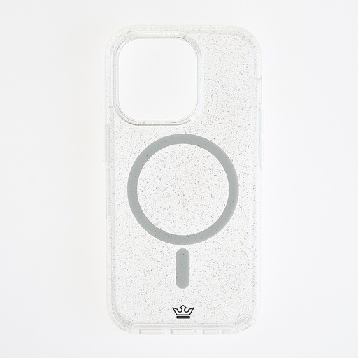 [07-100-011-0009-0221] Estuche el rey symmetry con magsafe iphone 12 iphone 12 / pro 6.1 color transparente / glitter