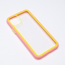 Estuche el rey iphone 11 pro max marco color transparente / rosado