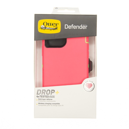 [07-024-028-0017-0087] Estuche proteccion otterbox defender apple iphone 12 pro max color rosado / verde