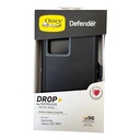Estuche otterbox defender con clip color negro / gris modelo  samsung s22 ultra