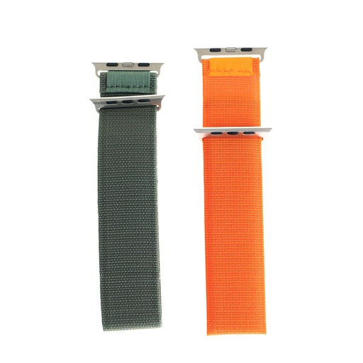 [01-081-011-0017-0254] Accesorio el rey pulsera alpine bucle pack 2 unidades apple watch 38 / 40 / 41 mm verde / naranja