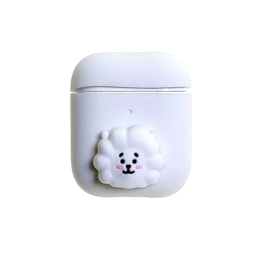 [07-031-013-0001-0041] Estuche audifonos generico case airpods 1 / 2 oveja apple gen 1 ,  gen 2 color blanco