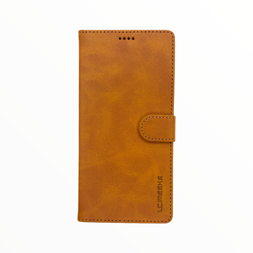 [07-037-022-0011-0052] Estuche lc imeeke folio libreta con porta tarjeta iphone 12 pro max 6.7 color café