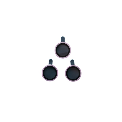 [01-119-011-0011-0198] Accesorio el rey vidrio templado camara con borde de metal para iphone 14 pro color rosado