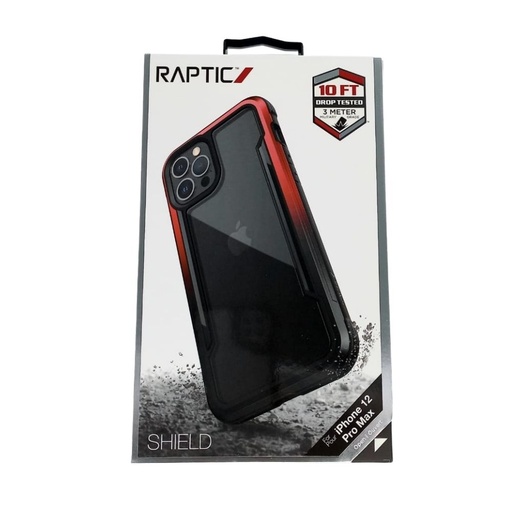 [07-083-042-0070-0194] Estuche proteccion xdoria raptic shield for apple iphone 12 pro max color rojo / negro