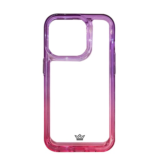 [07-132-011-0035-0258] Estuche clasico el rey degrade apple iphone 14 pro color morado / rosado