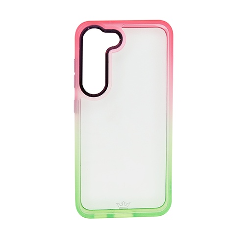 [07-132-011-0118-0087] estuche clasico el rey degrade samsung s23 color rosado / verde