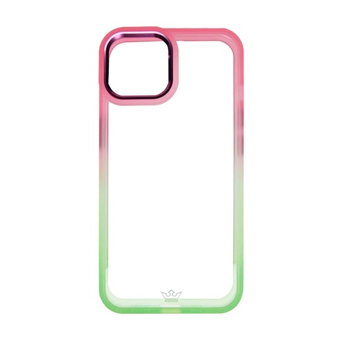 [07-132-011-0136-0087] Estuche clasico el rey degrade apple iphone 13 color rosado / verde