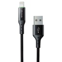 Cable mcdodo usb ca-7410 - 1.2 metros con la  función de  auto disconnect con usb a lightning color negro