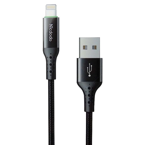 [05-111-024-0010-0157] Cable mcdodo usb ca-7410 - 1.2 metros con la  funcion de  auto disconnect con usb a lightning color negro